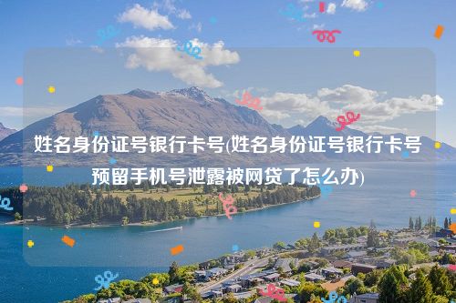 姓名身份证号银行卡号(姓名身份证号银行卡号预留手机号泄露被网贷了怎么办)