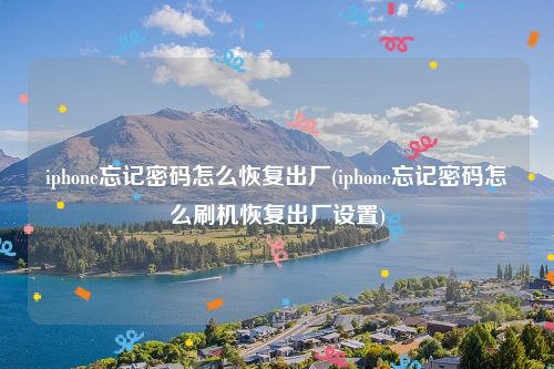 iphone忘记密码怎么恢复出厂(iphone忘记密码怎么刷机恢复出厂设置)