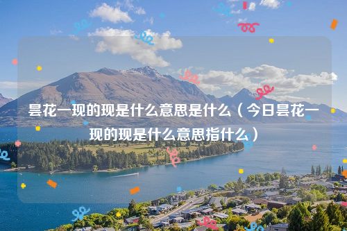 昙花一现的现是什么意思是什么（今日昙花一现的现是什么意思指什么）