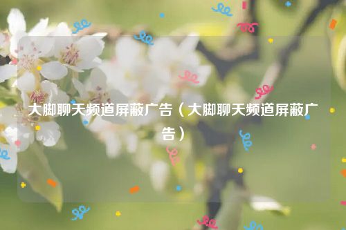 大脚聊天频道屏蔽广告(大脚聊天频道屏蔽广告)