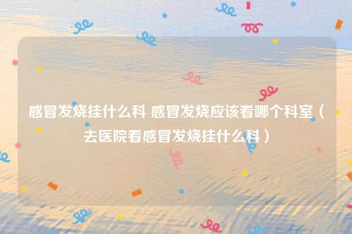 感冒发烧挂什么科 感冒发烧应该看哪个科室(去医院看感冒发烧挂什么科)