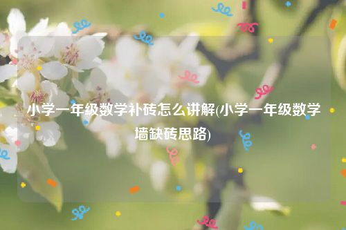小学一年级数学补砖怎么讲解(小学一年级数学墙缺砖思路)