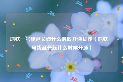 地铁一号线延长线什么时候开通长沙(地铁一号线延长线什么时候开通)
