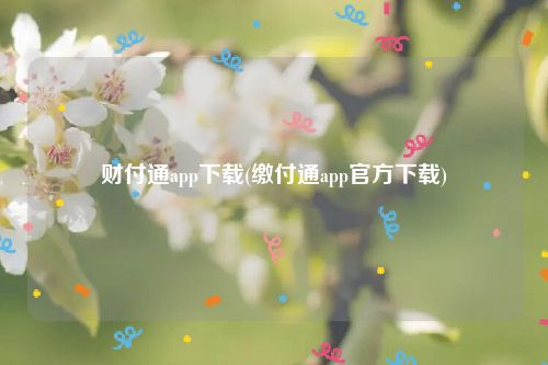 财付通app下载(缴付通app官方下载)