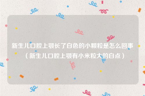 新生儿口腔上颚长了白色的小颗粒是怎么回事(新生儿口腔上颚有小米粒大的白点)
